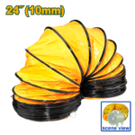 بربيش تهوية دكت 24 إنش × 10 متر PVC – بربيش شفط وتهوية مرن من جادايفر (JDBPP1A24)