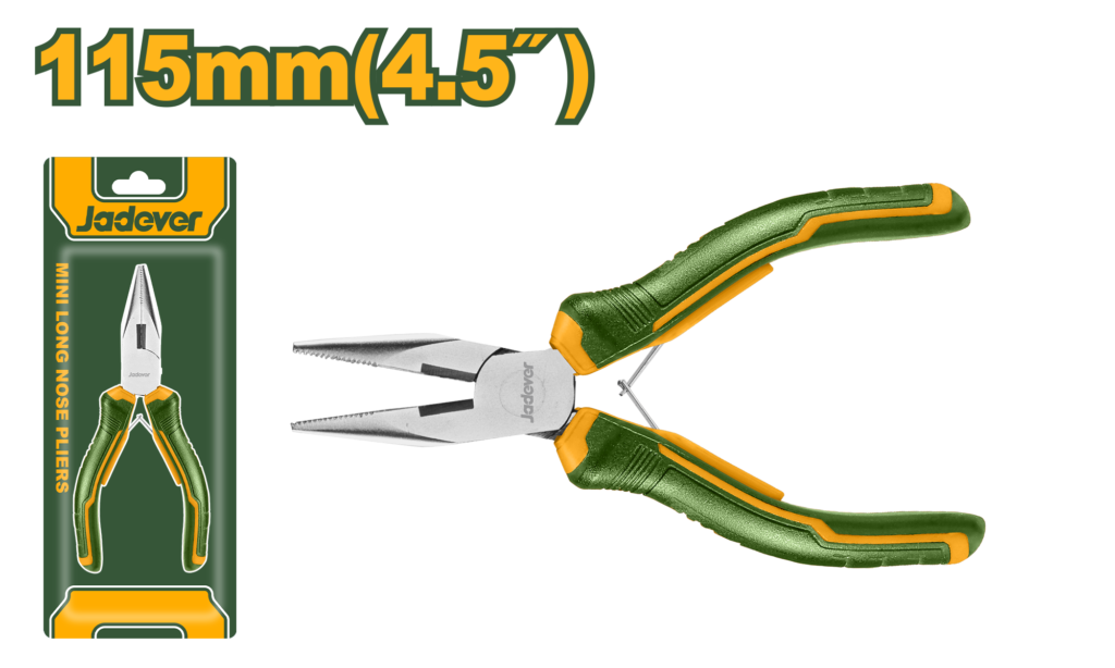 JADEVER Mini Long Nose Pliers 4.5" | 115mm – Precision Needle Nose Pliers (JDPL0954)