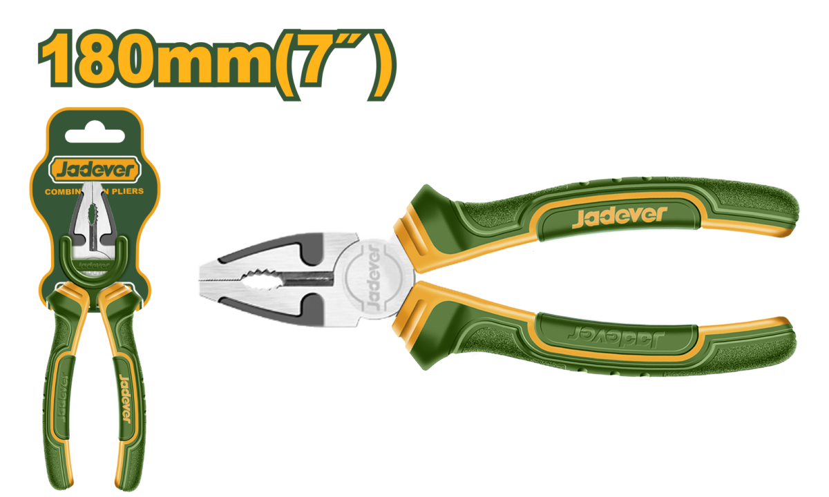 JADEVER Combination Pliers 7″ | 180mm – Carbon Steel Combination Pliers (JDPL1C07)