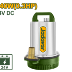 JADEVER 24V DC Submersible Water Pump 0.3HP – Clean Water Pump 67L/min (JDWPQDC24)