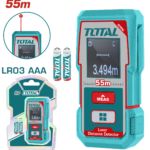 TOTAL Laser Distance Meter 55m – Digital Laser Distance Measuring Tool (TMT550166)