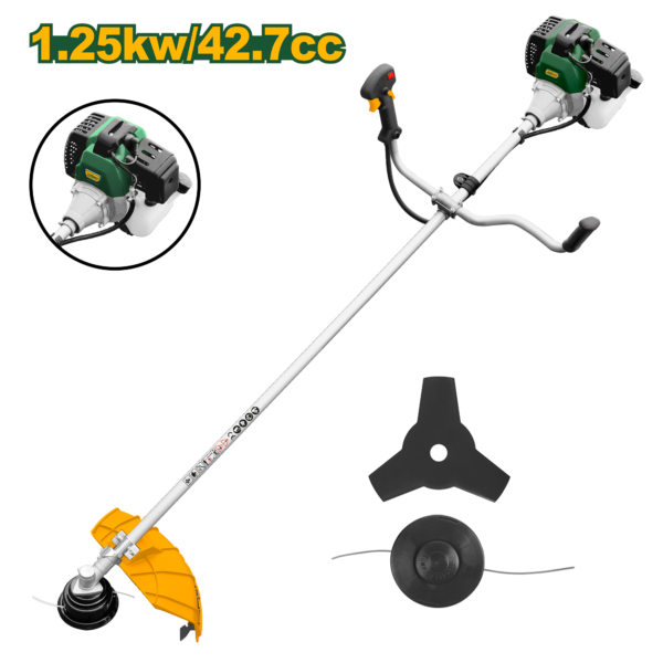 JADEVER 42.7cc Gasoline Grass Trimmer & Brush Cutter – 1.25kW 2-Stroke Engine (JDGM1543)