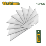 JADEVER 10 Pcs Utility Knife Blades Set – 61 × 19mm Replacement Blades (JDMK1K61)