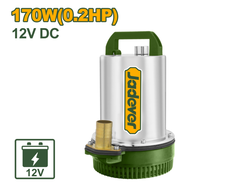 JADEVER 12V DC Submersible Water Pump – 170W, 50L/min Clean Water Pump (JDWPQDC12)