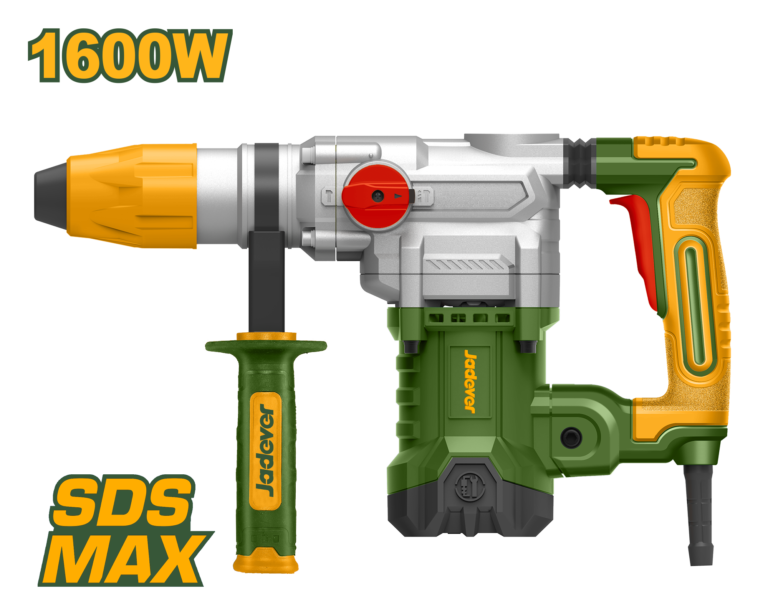 JADEVER 1600W SDS MAX Rotary Hammer – 10J Heavy-Duty Concrete Drill & Chisel (JDRH3D38)