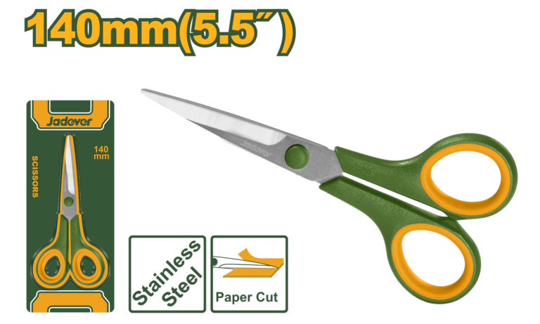 JADEVER 140mm Stainless Steel Scissors – 2.0mm Thick Blades (JDSX2655)