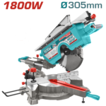 TOTAL 1800W Mitre Saw & Table Saw 305mm – 2-in-1 Sliding Compound Saw with TCT Blade (TMS43183051)