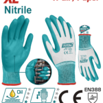 TOTAL XL Nitrile-Coated Work Gloves – Oil, Slip & Wear Resistant, EN388 (TSP12162)